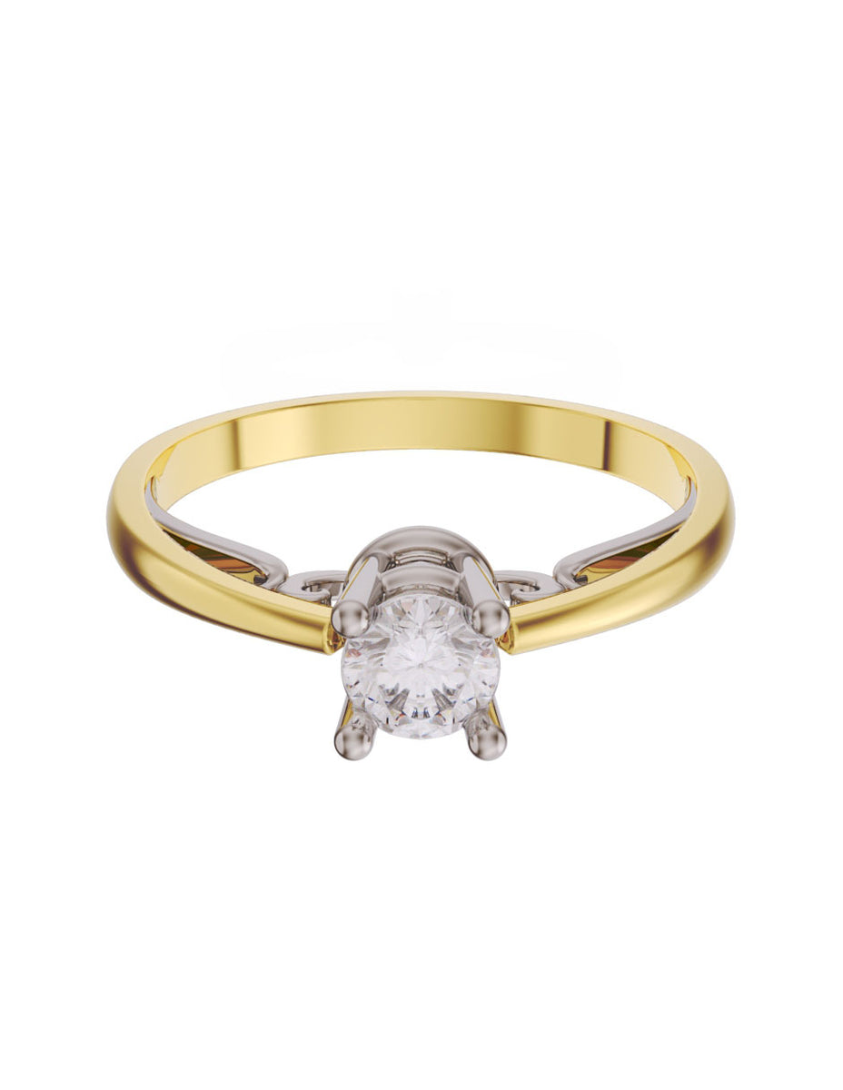 Anillo De Oro Amarillo Con Esmeraldas
