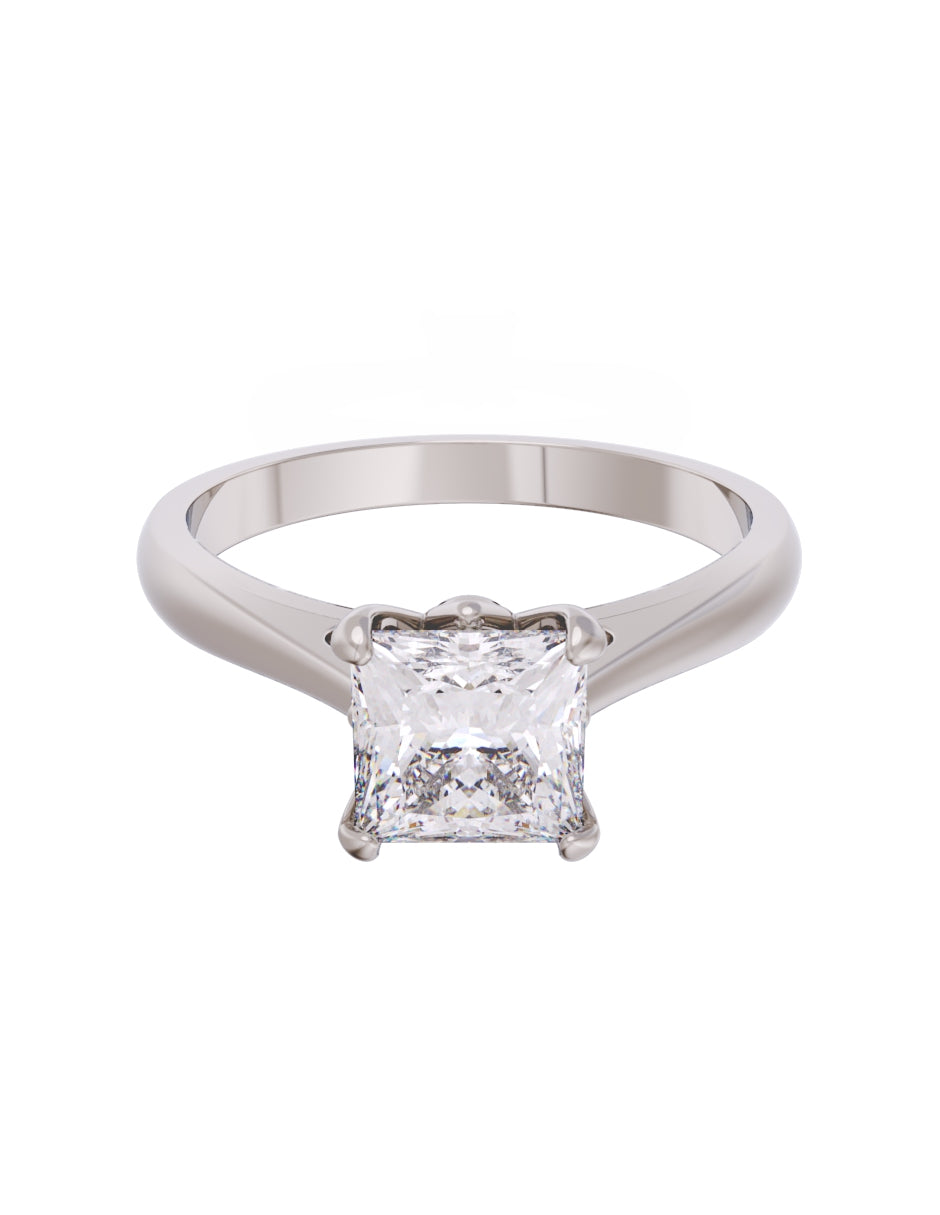 Anillo de Compromiso Eternidad 2025 de Oro 14k Zirconia Z8538