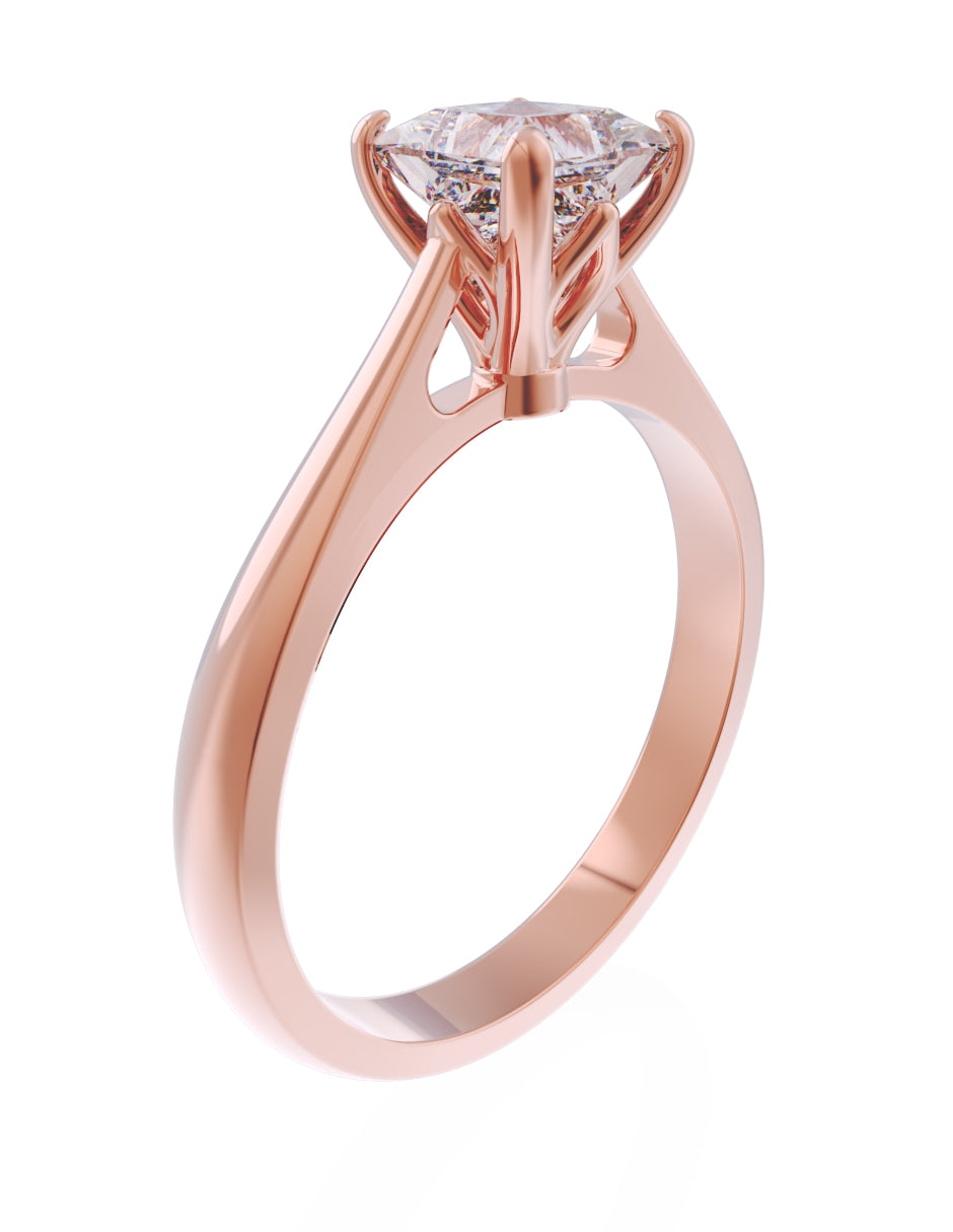 Anillo de Compromiso Eternidad 2025 de Oro 14k Zirconia Z8538_6
