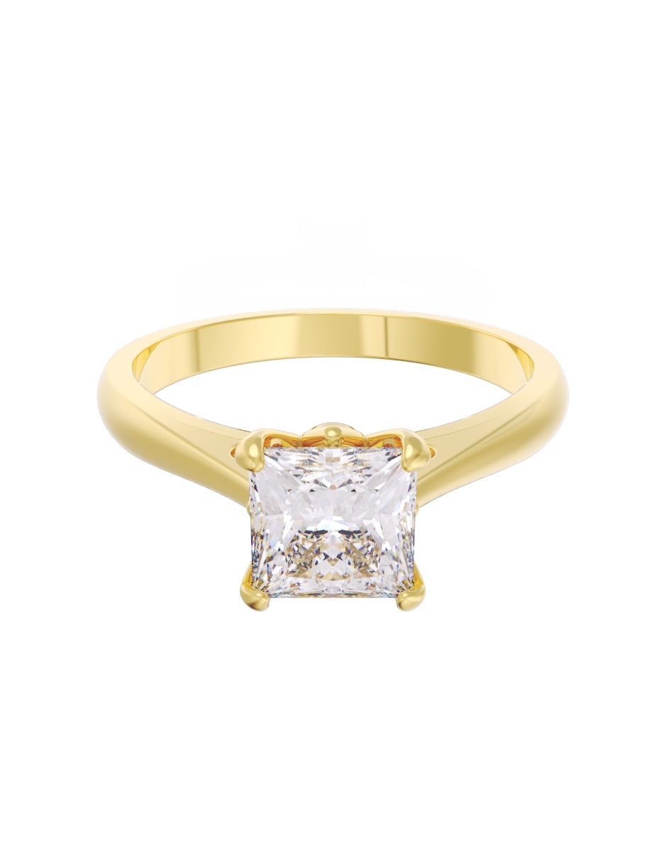 Anillo de Compromiso Eternidad 2025 de Oro 14k Zirconia Z8538_7