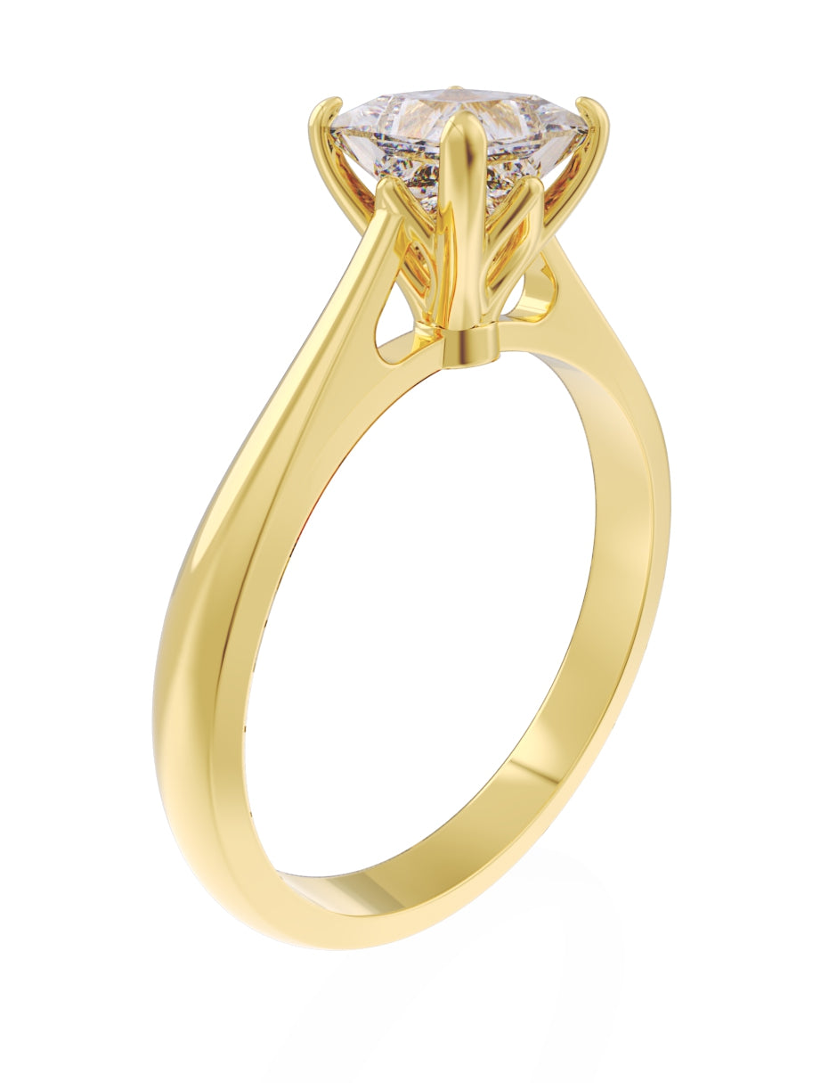 Anillo de Compromiso Eternidad 2025 de Oro 14k Zirconia Z8538_9