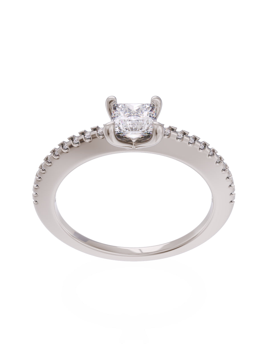 Anillo de Compromiso Eternidad 2025 de Oro 14k Zirconia Z8541_1