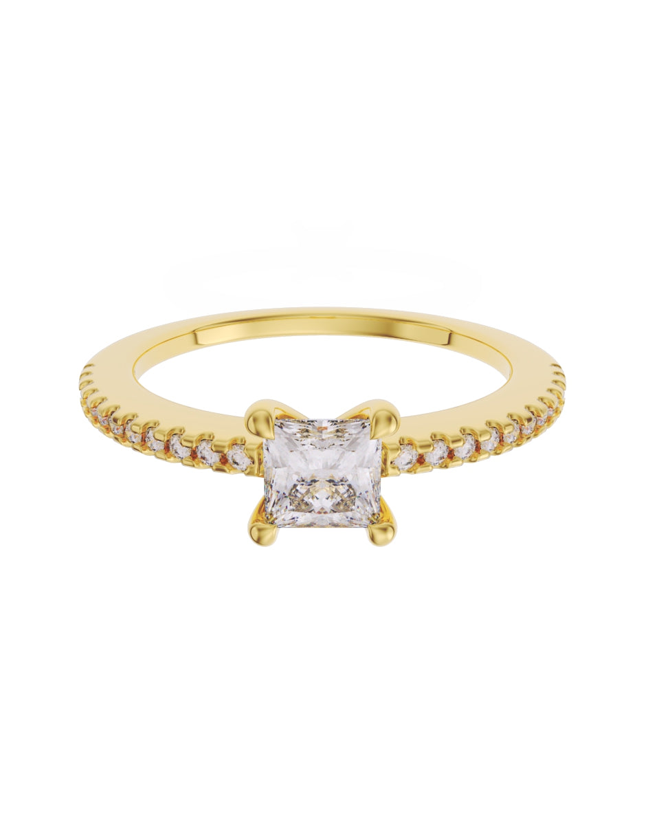 Anillo de Compromiso Eternidad 2025 de Oro 14k Zirconia Z8541_6