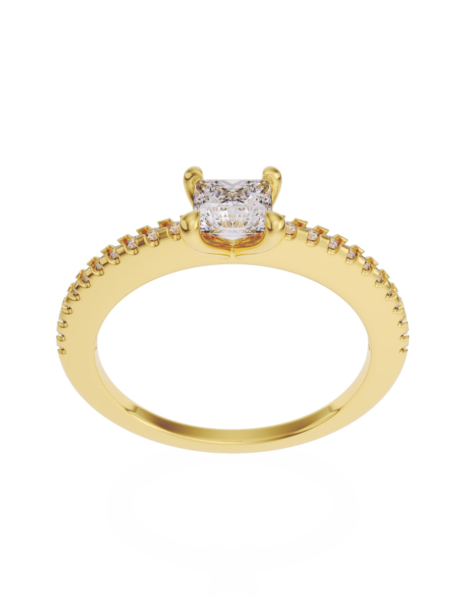 Anillo de Compromiso Eternidad 2025 de Oro 14k Zirconia Z8541_7