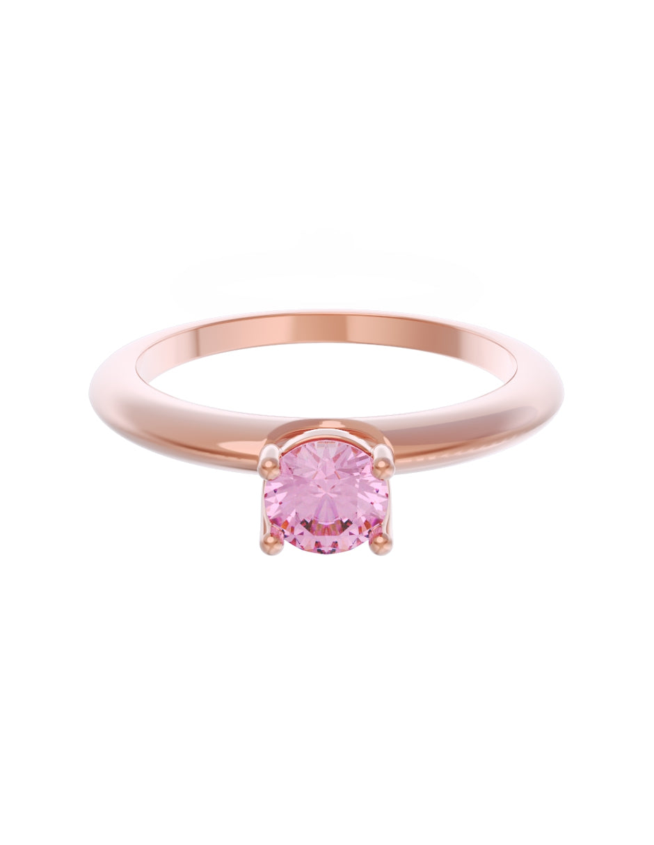 Anillo de Compromiso Eternidad de Oro 14k Zirconia Rosa ZRS8549-6