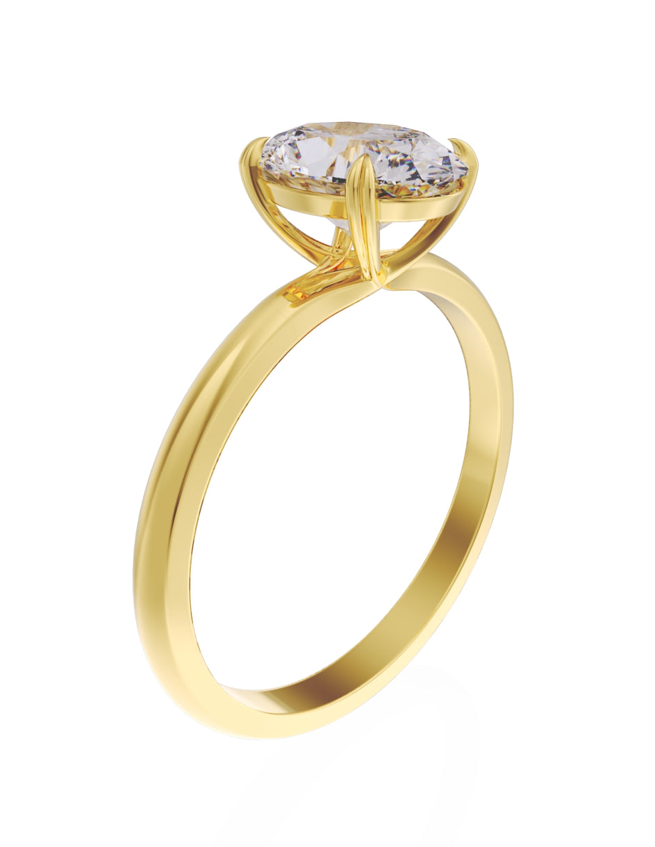 Anillo de Compromiso Eternidad de Oro 14k Zirconia Z8543-2