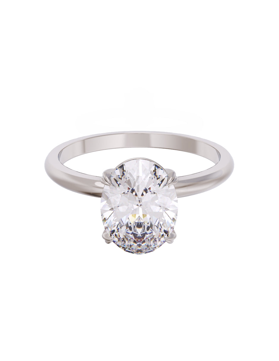 Anillo de Compromiso Eternidad de Oro 14k Zirconia Z8543-3