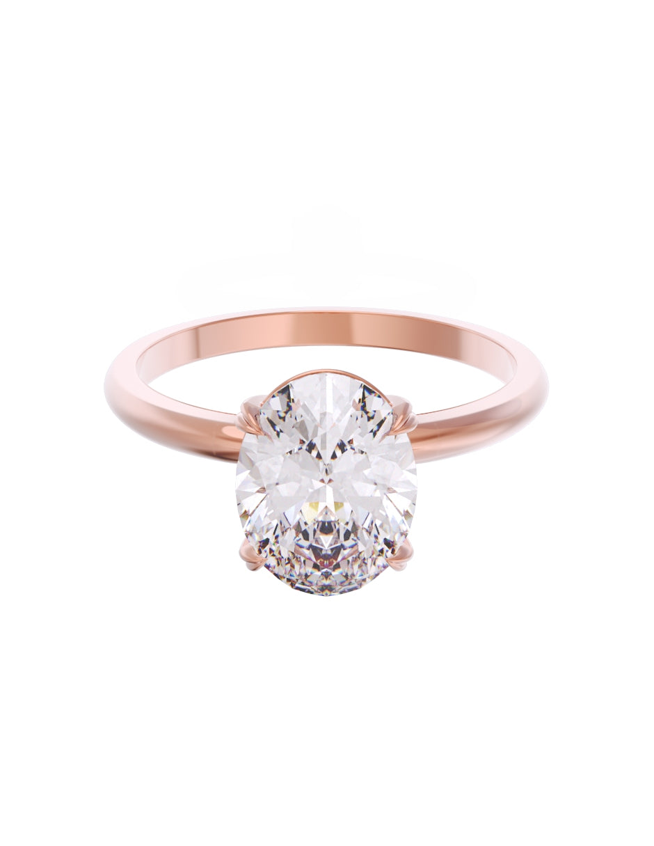 Anillo de Compromiso Eternidad de Oro 14k Zirconia Z8543-6