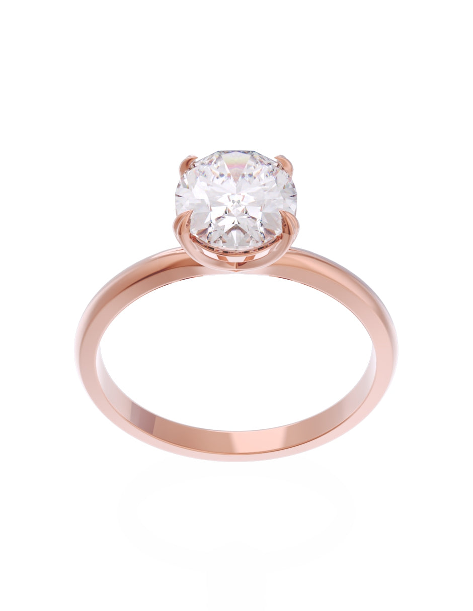Anillo de Compromiso Eternidad de Oro 14k Zirconia Z8543-7