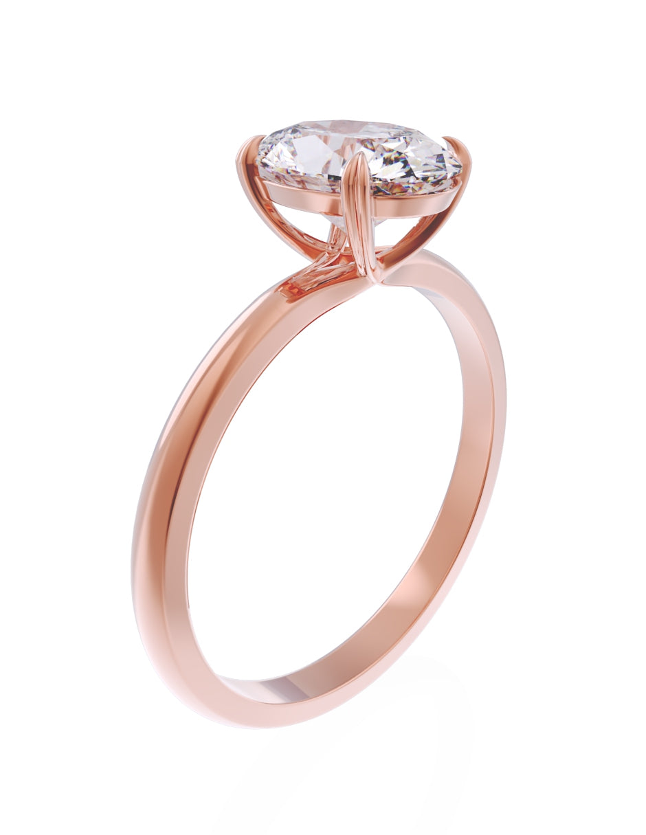Anillo de Compromiso Eternidad de Oro 14k Zirconia Z8543-8