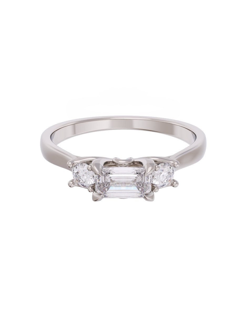 Anillo de Compromiso Eternidad de Oro 14k Zirconia Z8545-7