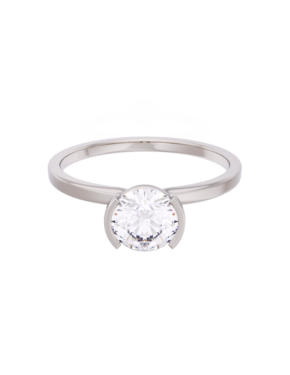 Anillo de Compromiso Eternidad de Oro 14k Zirconia Z8546-3