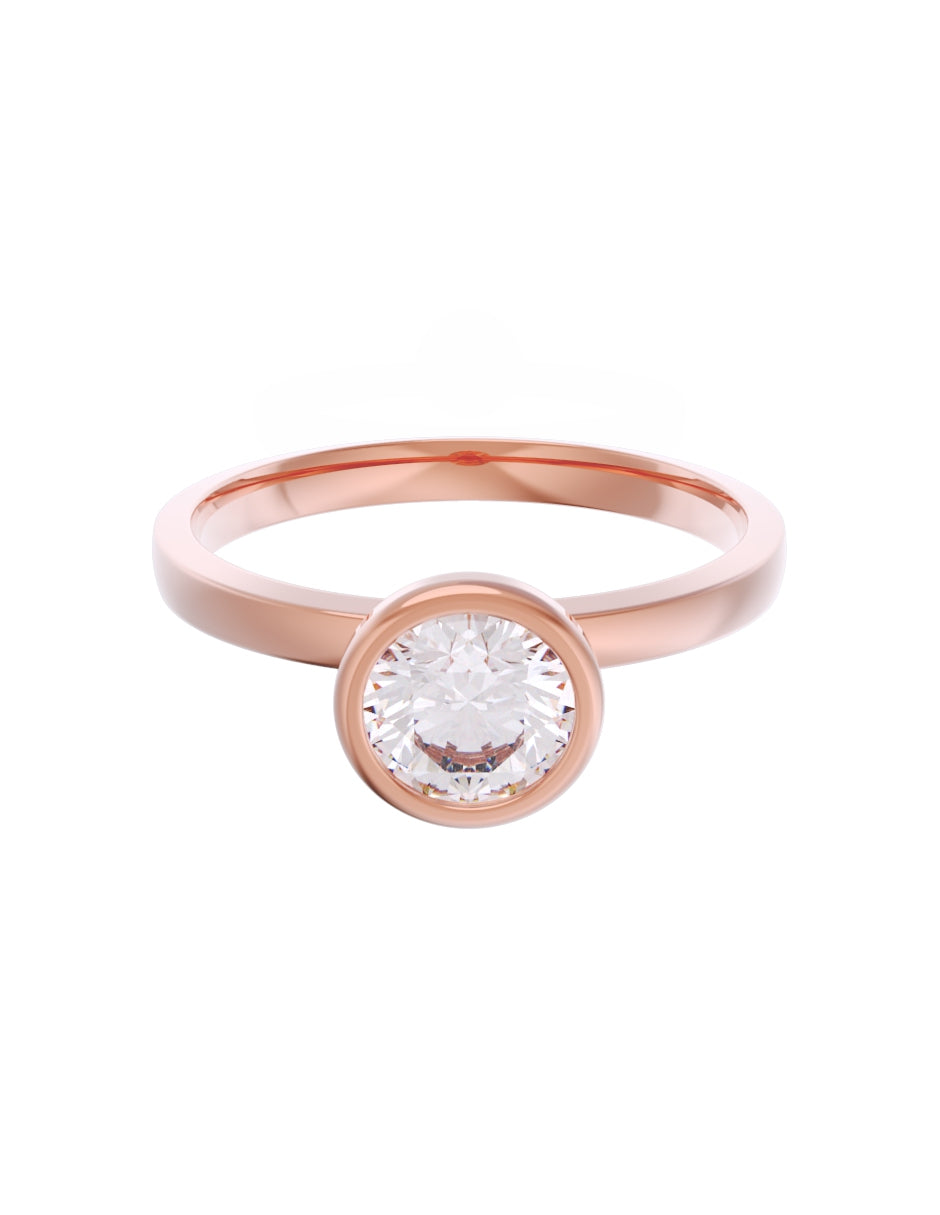 Anillo de Compromiso Eternidad de Oro 14k Zirconia Z8547-6