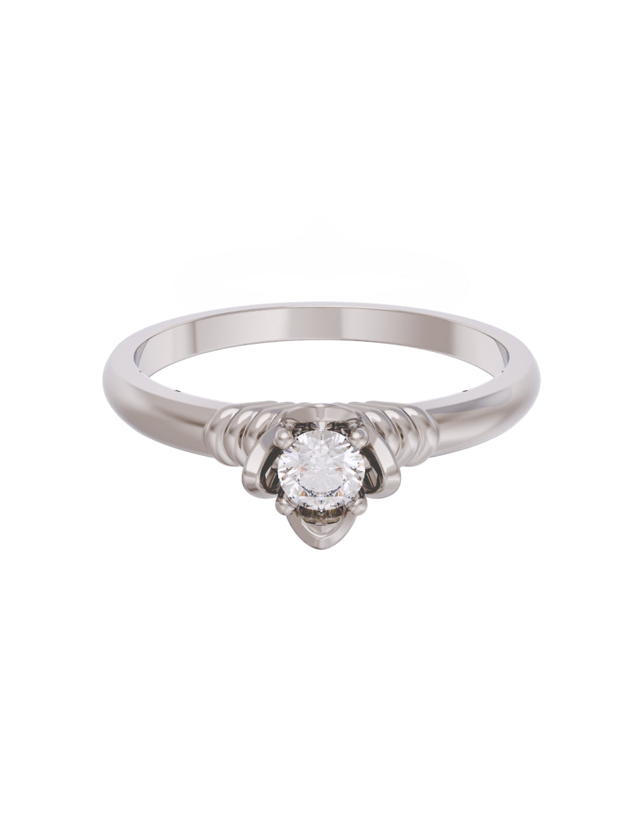 Anillo de Compromiso Eternidad de Oro 14k Zirconia Z8552-3
