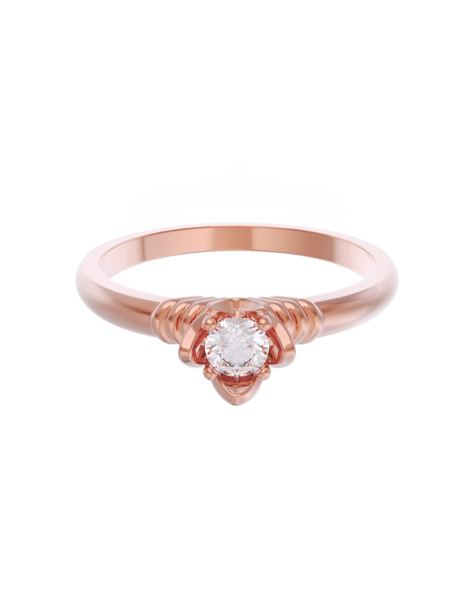 Anillo de Compromiso Eternidad de Oro 14k Zirconia Z8552-6