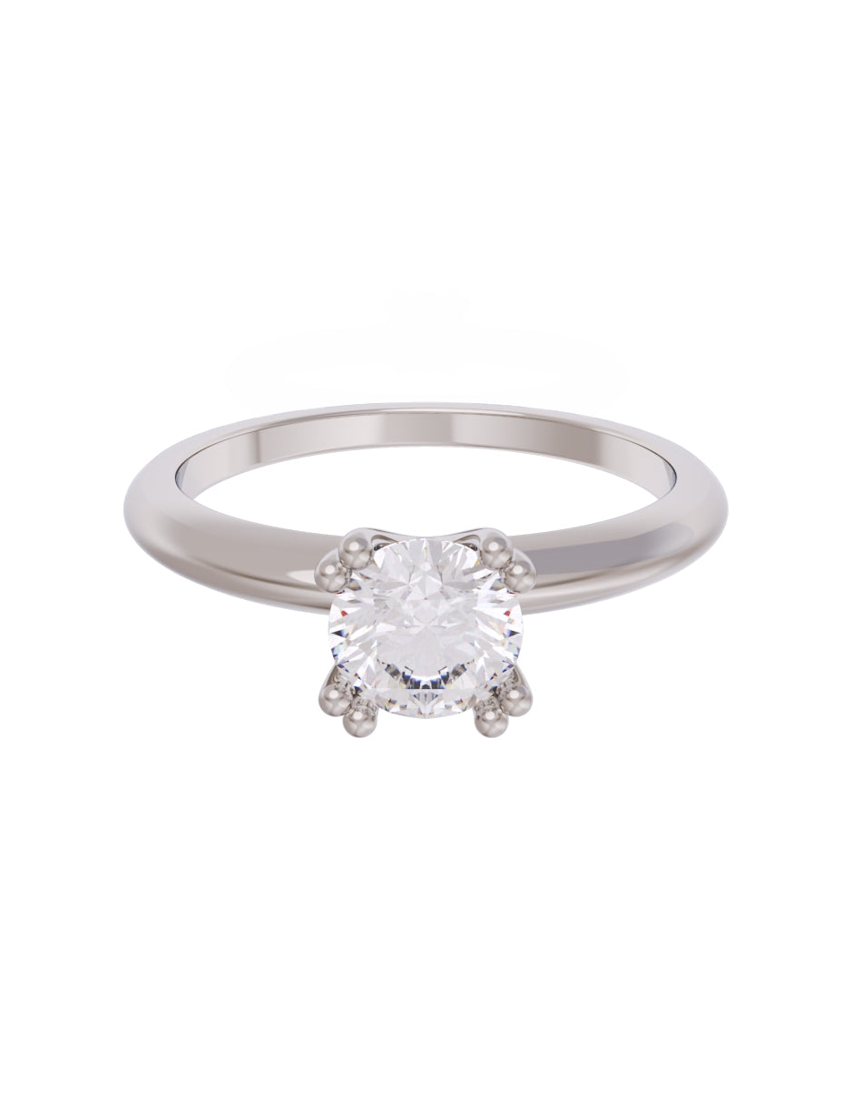Anillo de Compromiso Eternidad de Oro 14k Zirconia Z8553-3