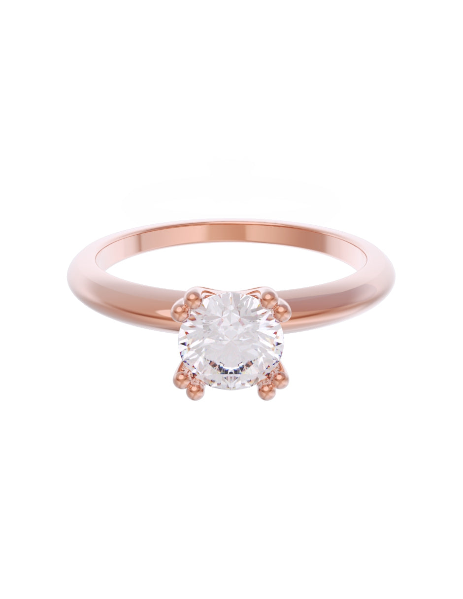 Anillo de Compromiso Eternidad de Oro 14k Zirconia Z8553-6