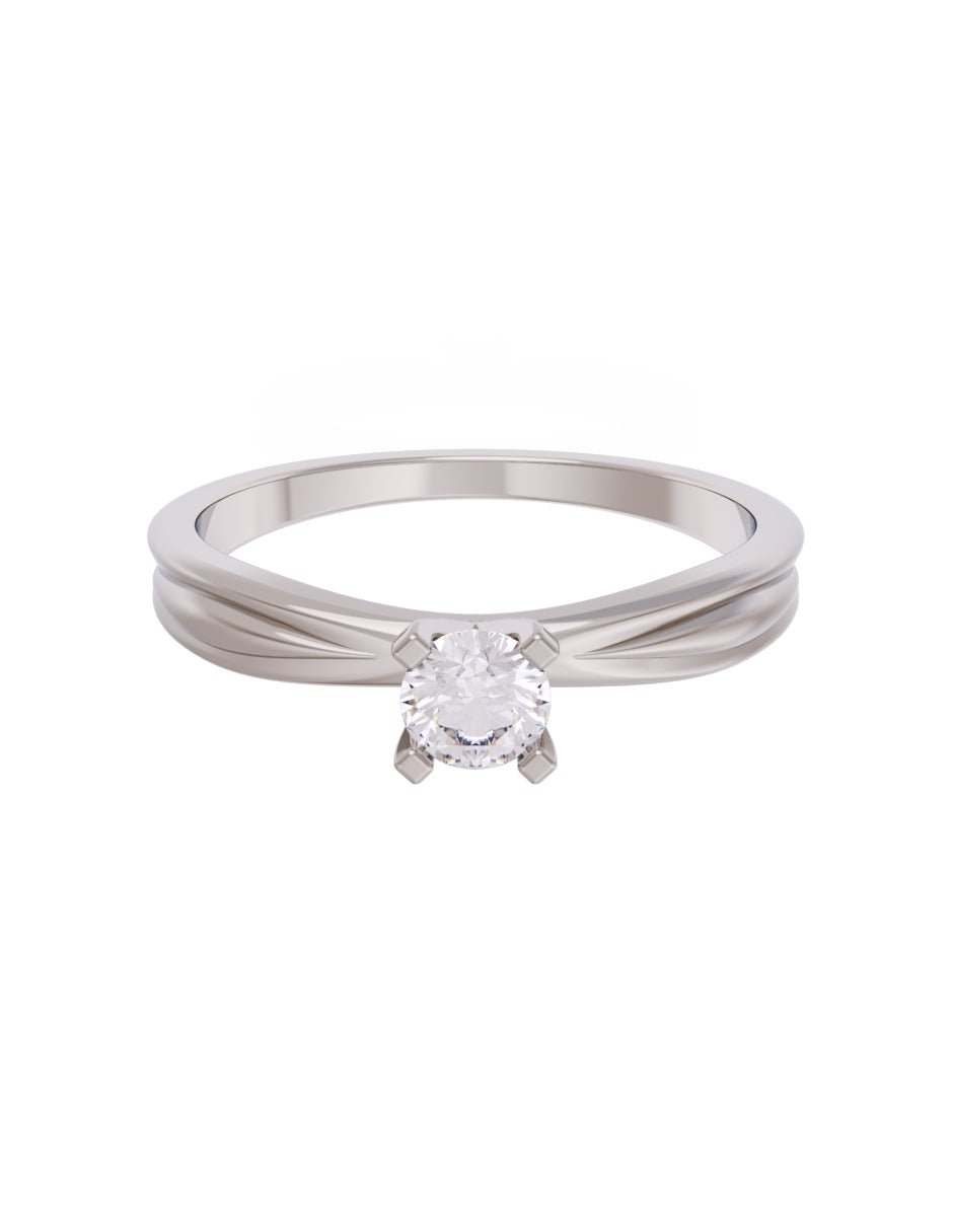 Anillo de Compromiso Eternidad de Oro 14k Zirconia Z8554-3