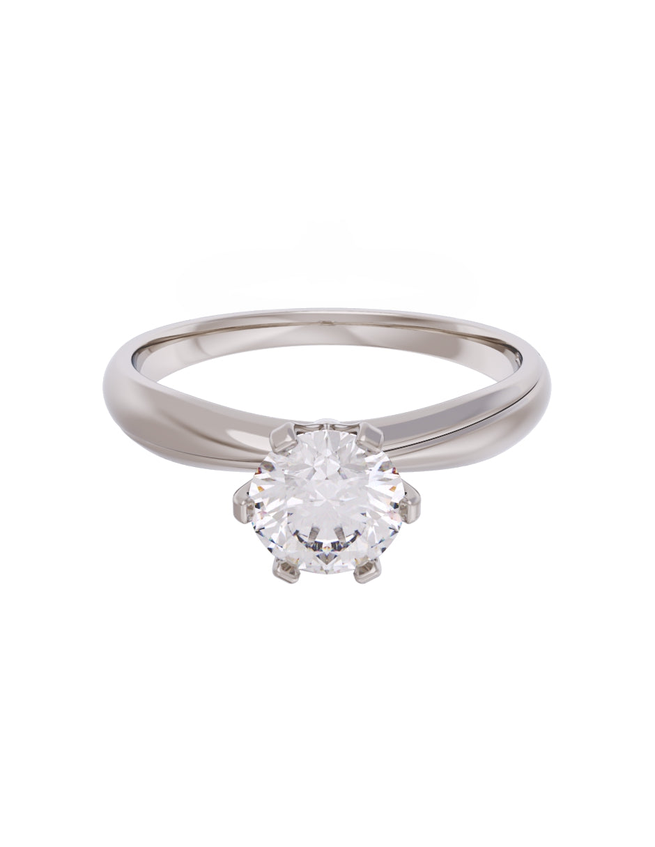 Anillo de Compromiso Eternidad de Oro 14k Zirconia Z8555-3