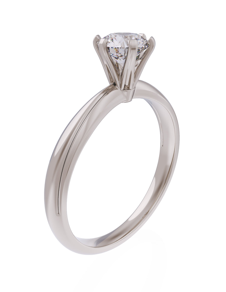 Anillo de Compromiso Eternidad de Oro 14k Zirconia Z8555-5