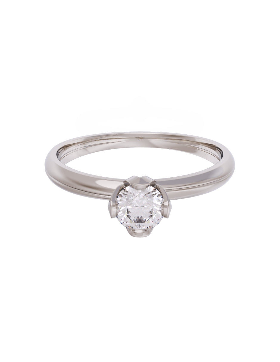 Anillo de Compromiso Eternidad de Oro 14k Zirconia Z8556-3