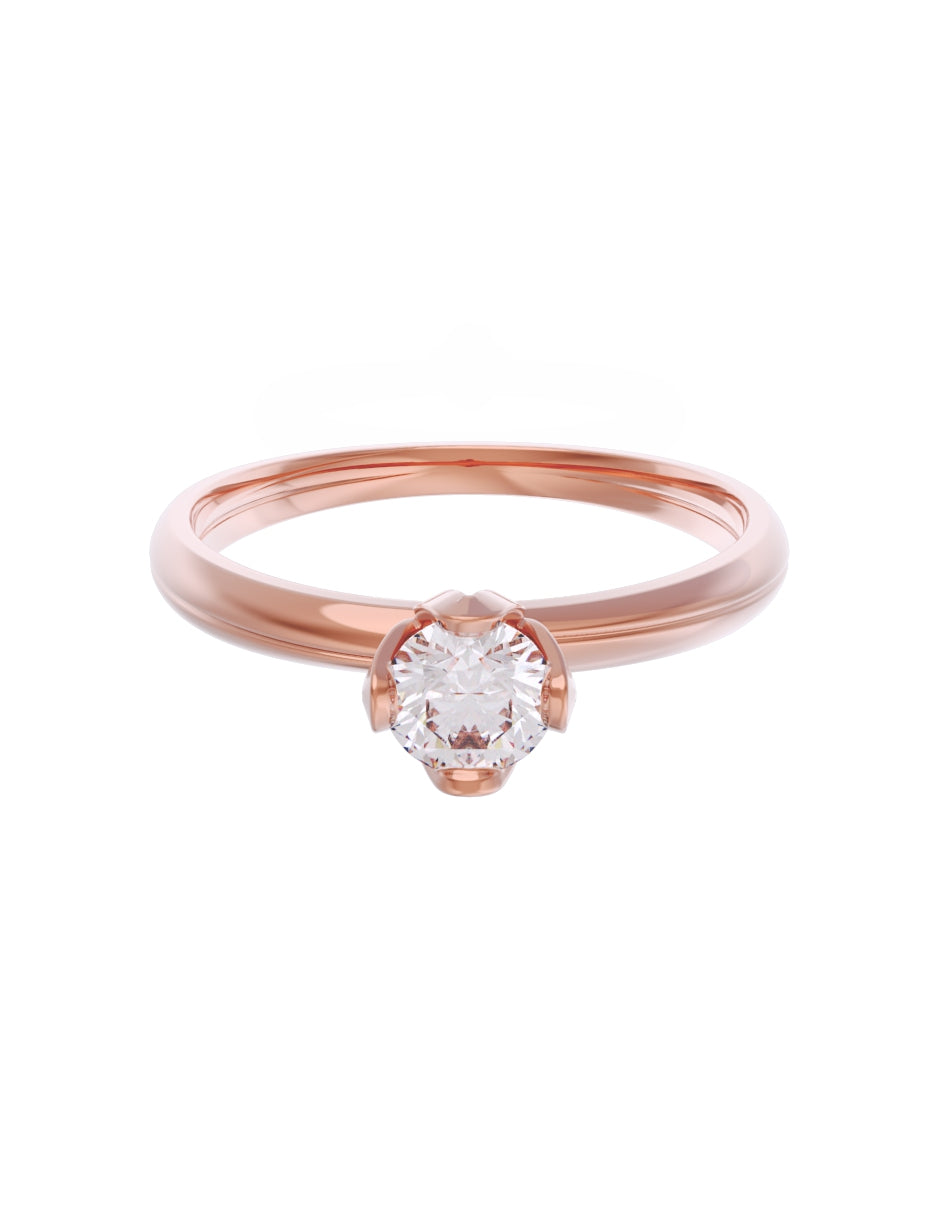 Anillo de Compromiso Eternidad de Oro 14k Zirconia Z8556-6