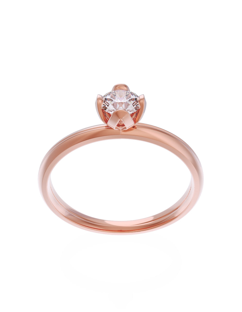Anillo de Compromiso Eternidad de Oro 14k Zirconia Z8556-7