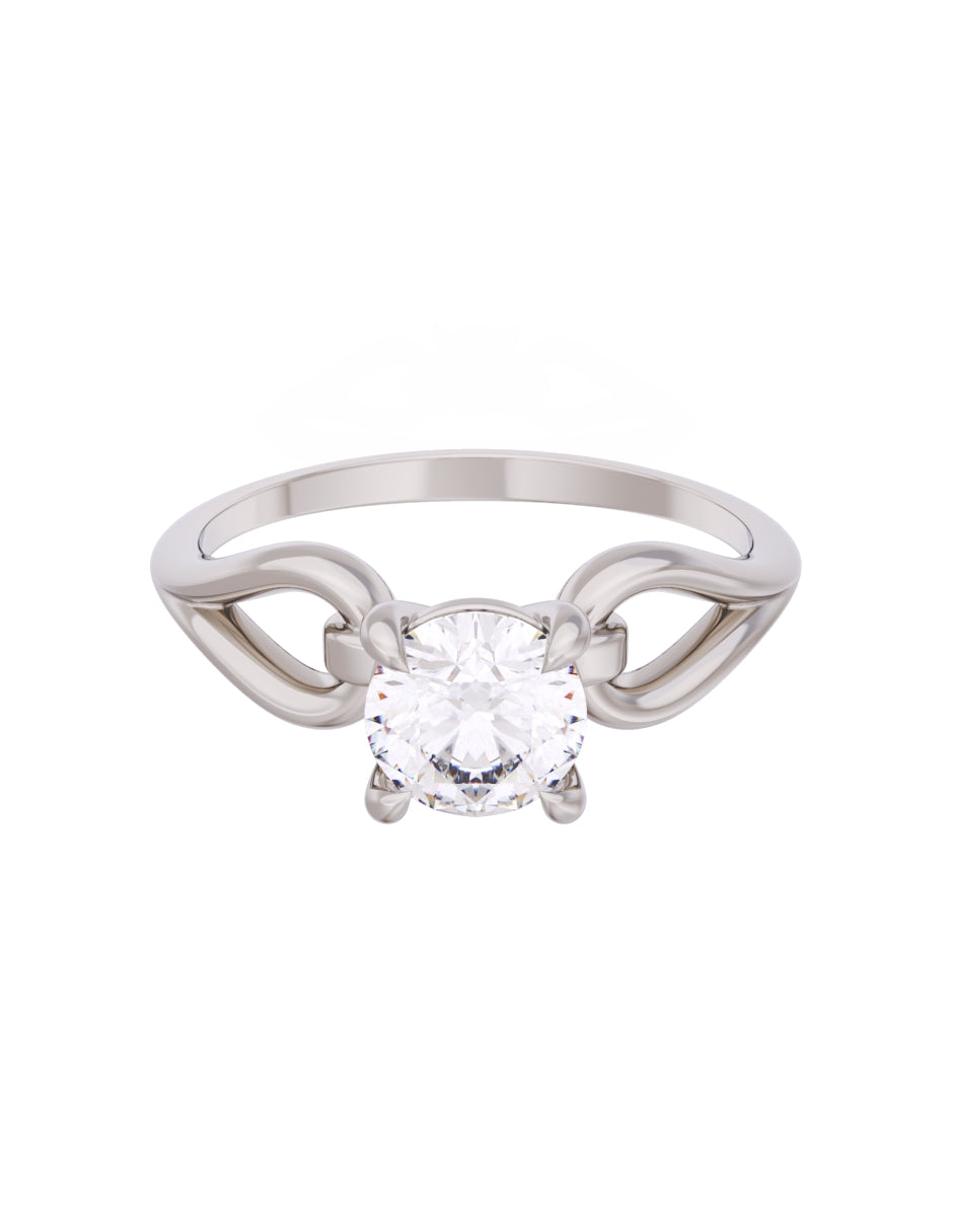 Anillo de Compromiso Eternidad de Oro 14k Zirconia Z8557-3
