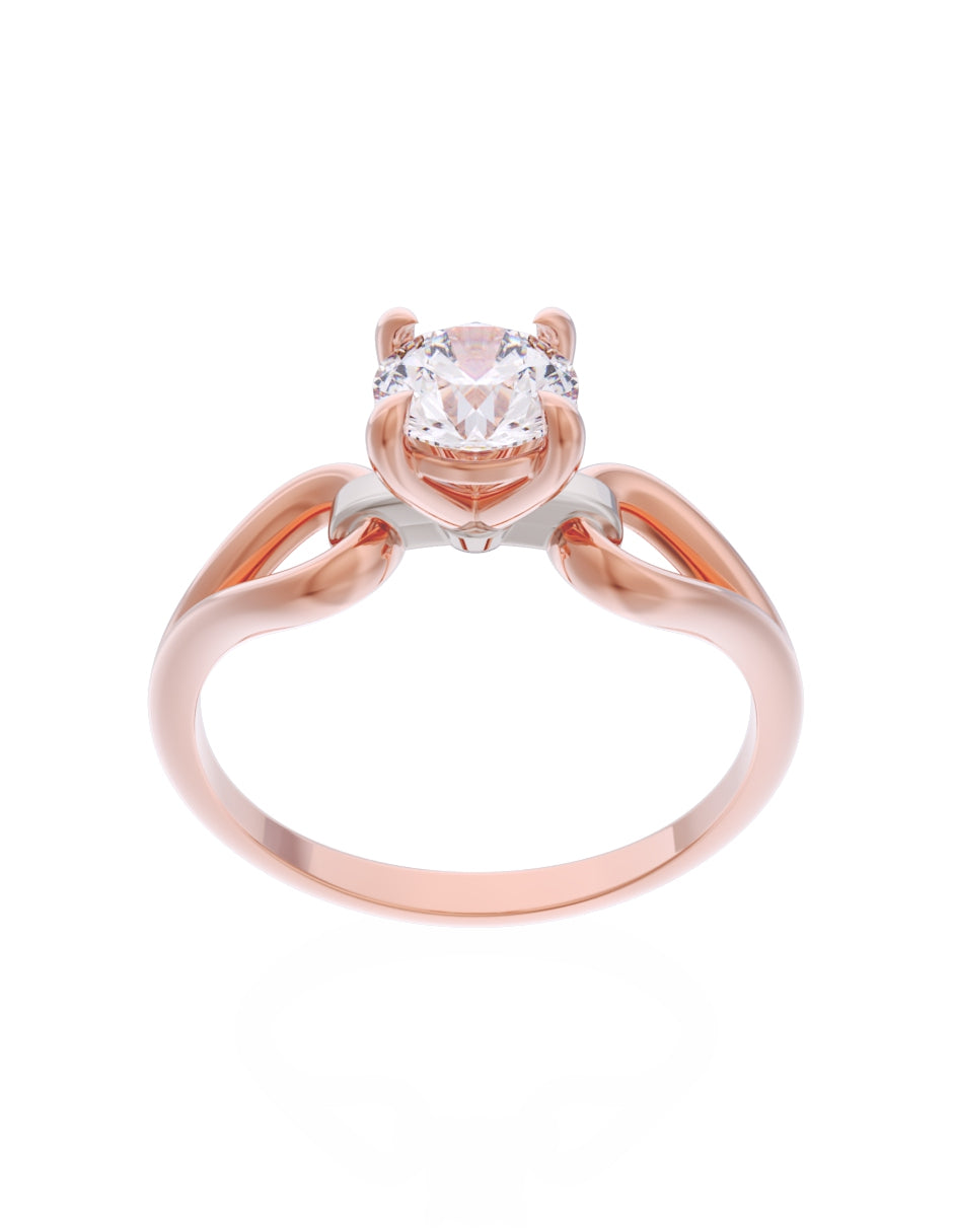 Anillo de Compromiso Eternidad de Oro 14k Zirconia Z8557-7