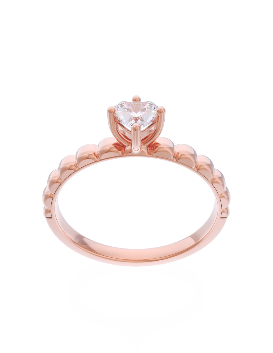 Anillo de Compromiso Eternidad de Oro 14k Zirconia Z8558-7