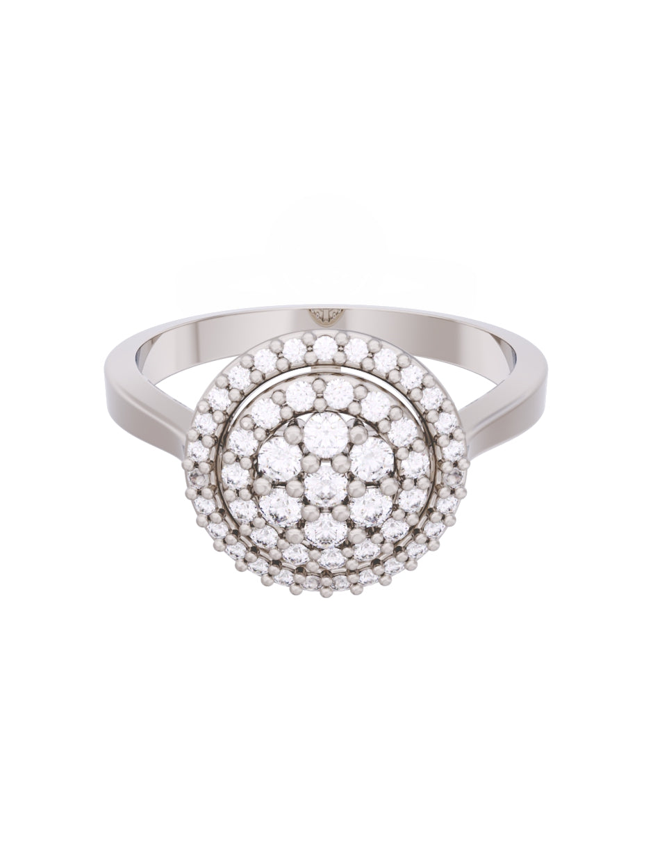 Anillo de Compromiso Eternidad de Oro 14k Zirconia Z8559-3