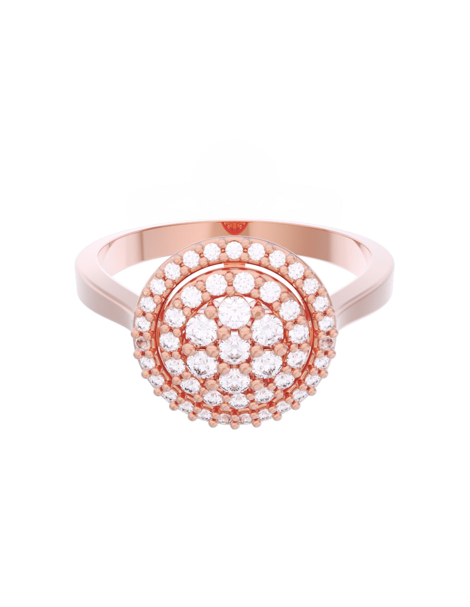 Anillo de Compromiso Eternidad de Oro 14k Zirconia Z8559-6