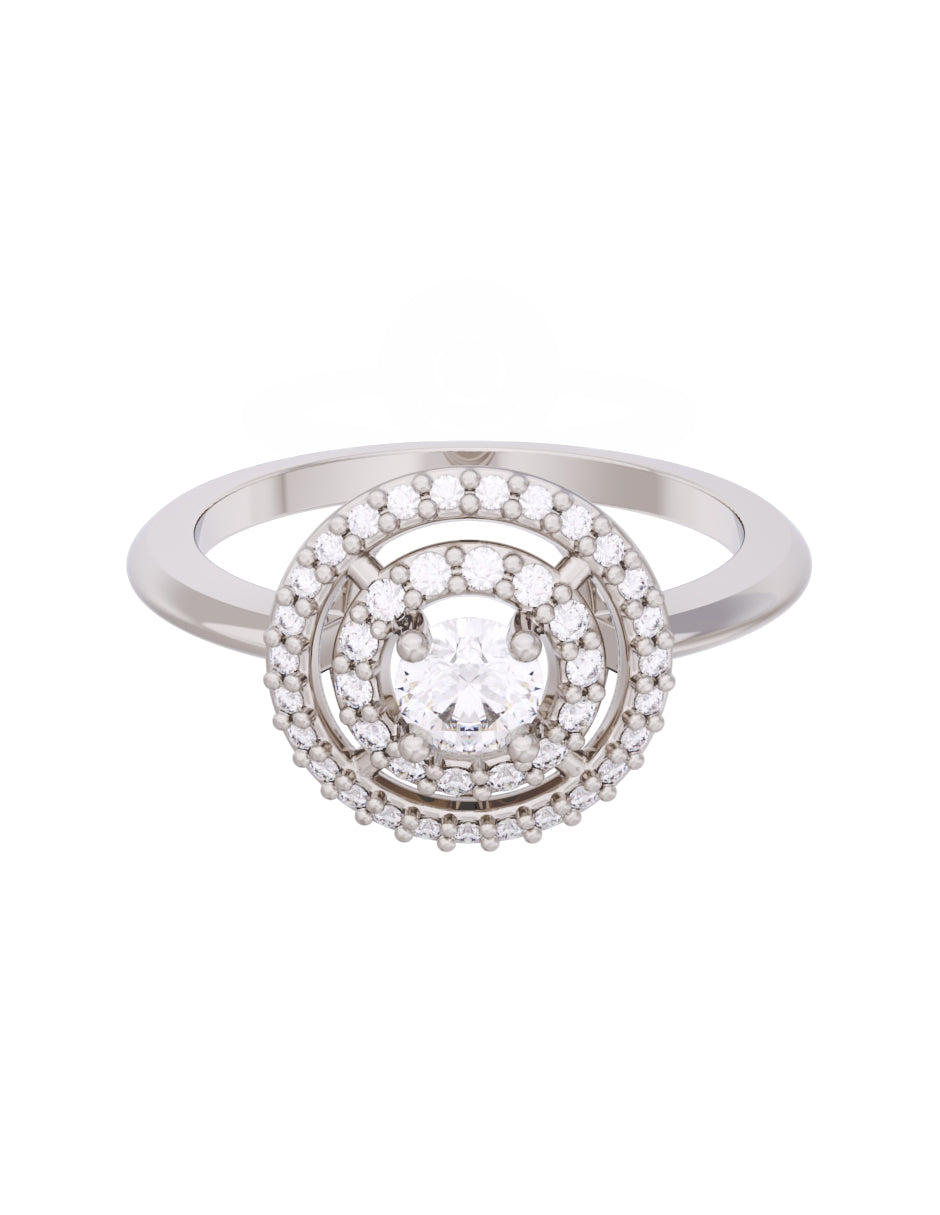 Anillo de Compromiso Eternidad de Oro 14k Zirconia Z8560-3