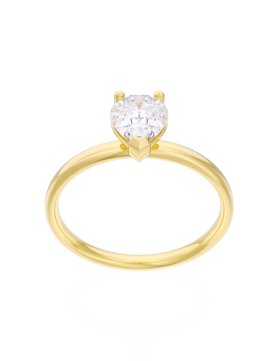Anillo de Compromiso Eternidad de Oro 14k Zirconia Z8561-1