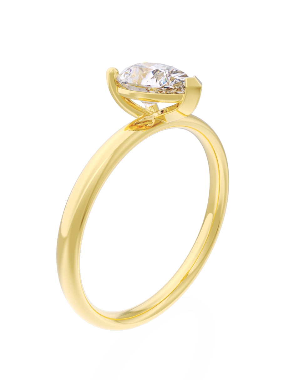 Anillo de Compromiso Eternidad de Oro 14k Zirconia Z8561-2