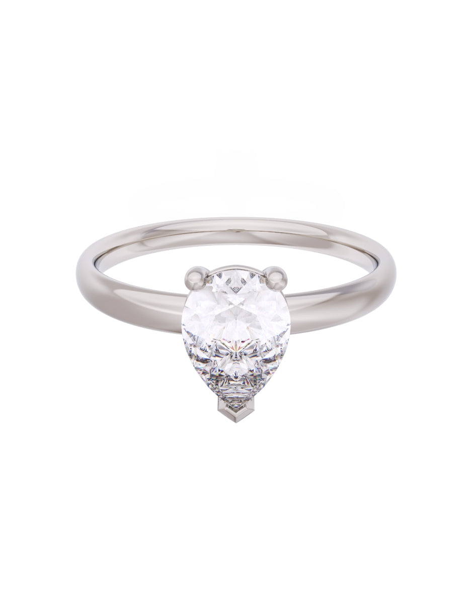 Anillo de Compromiso Eternidad de Oro 14k Zirconia Z8561-3