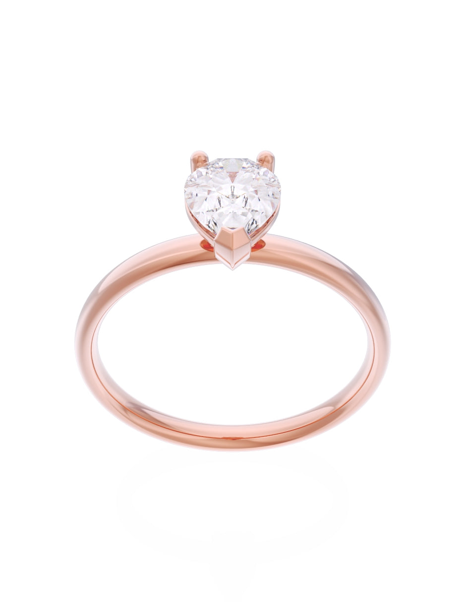 Anillo de Compromiso Eternidad de Oro 14k Zirconia Z8561-7