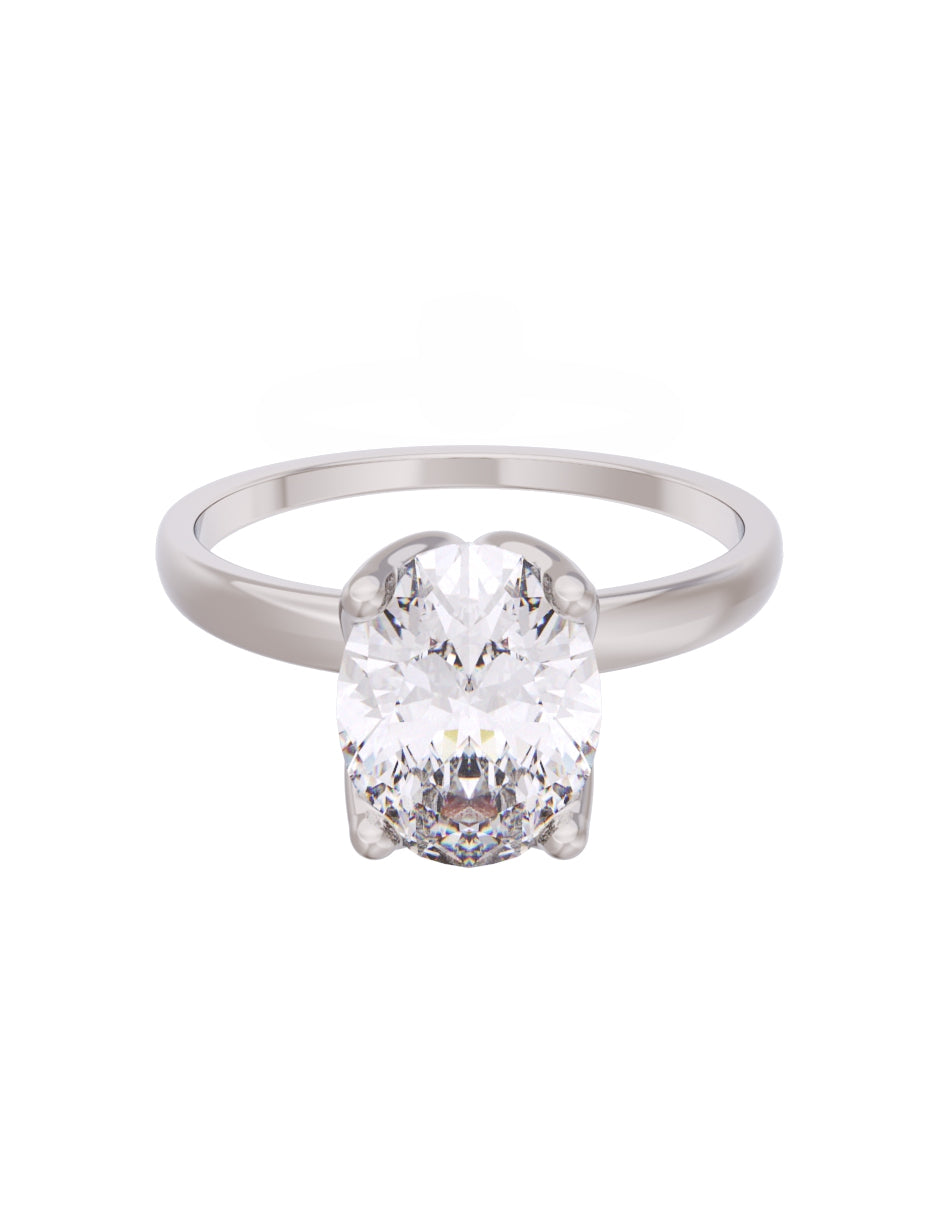 Anillo de Compromiso Eternidad de Oro 14k Zirconia Z8563-3