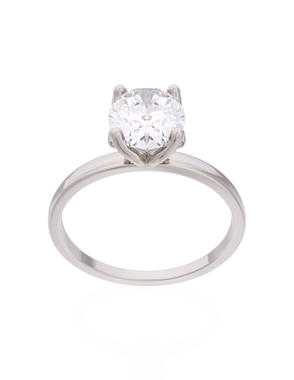 Anillo de Compromiso Eternidad de Oro 14k Zirconia Z8563-4