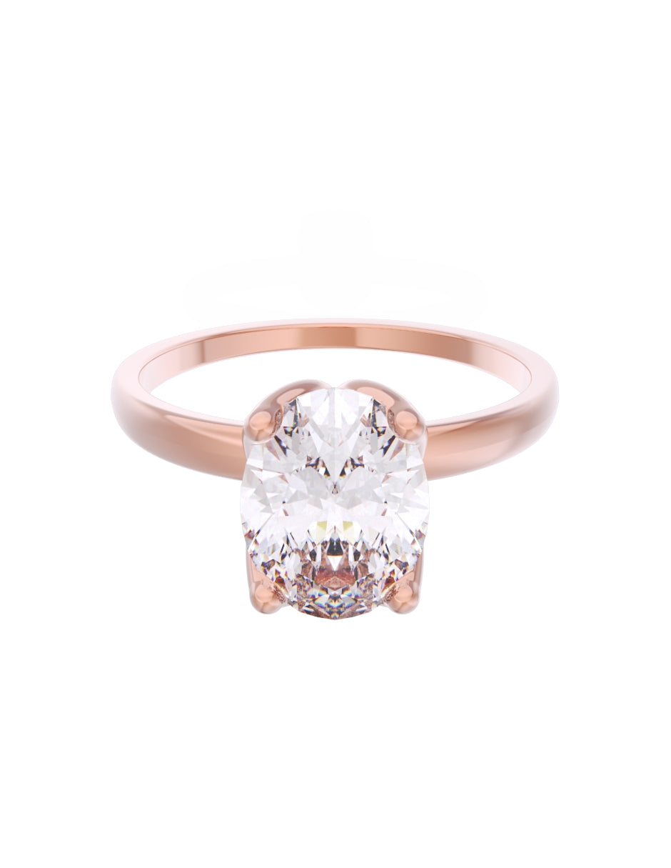 Anillo de Compromiso Eternidad de Oro 14k Zirconia Z8563-6