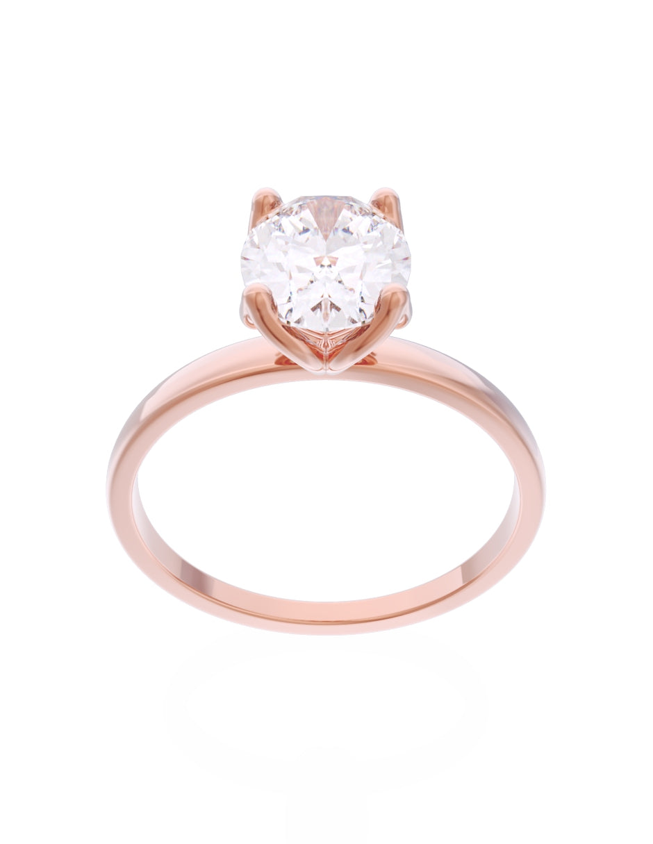 Anillo de Compromiso Eternidad de Oro 14k Zirconia Z8563-7