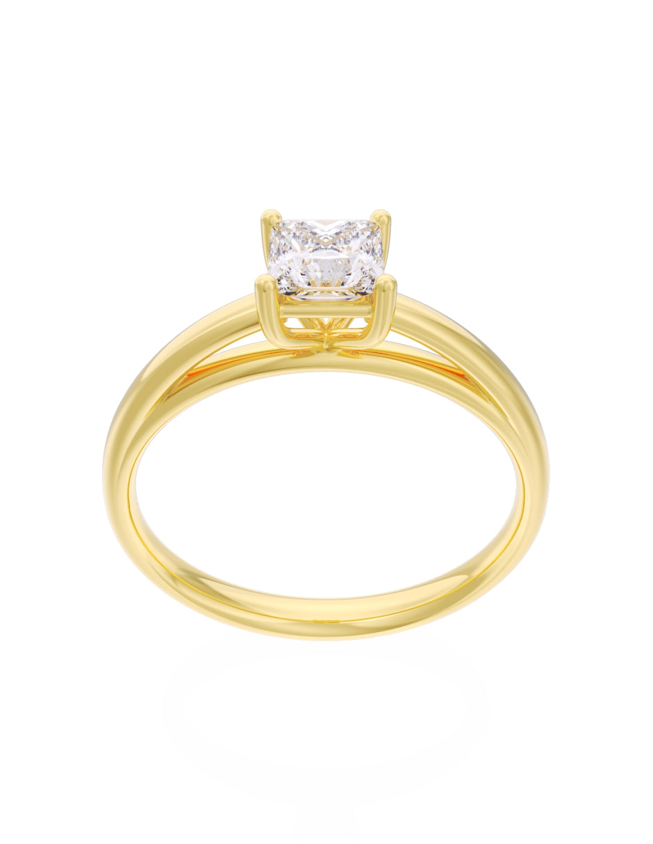 Anillo de Compromiso Eternidad de Oro 14k Zirconia Z8564-1