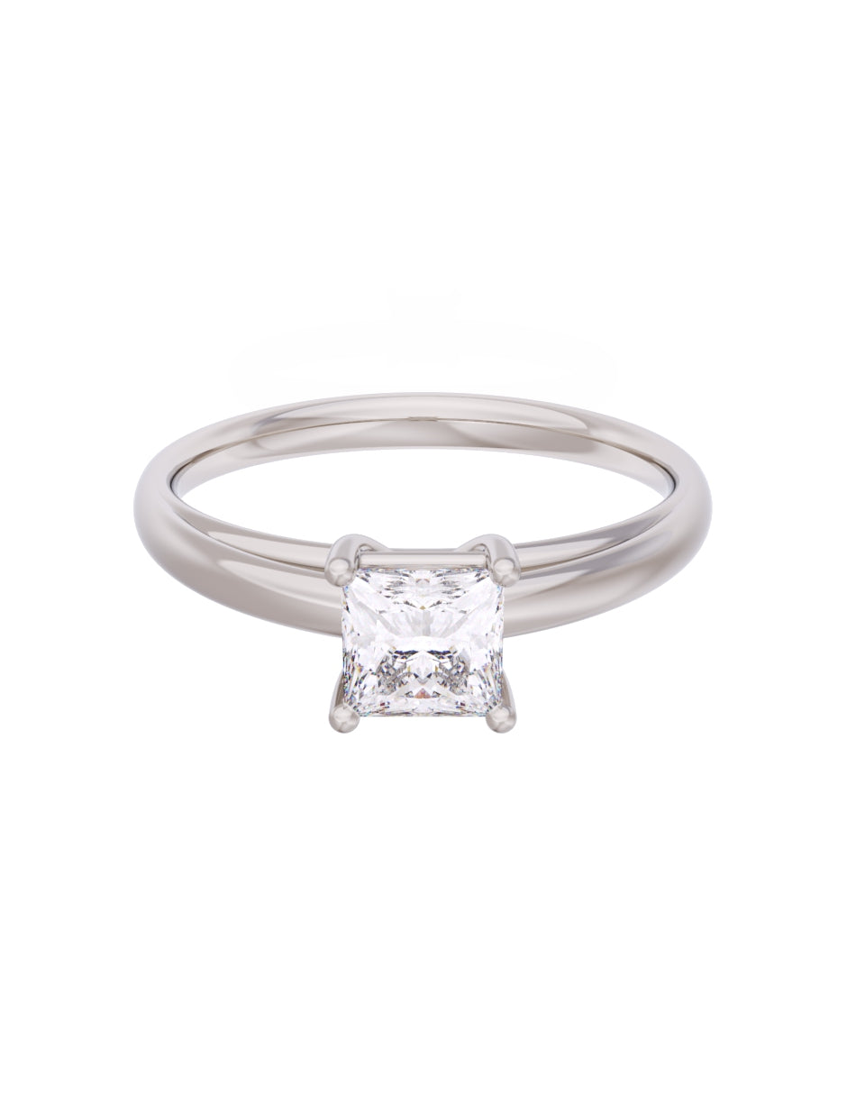Anillo de Compromiso Eternidad de Oro 14k Zirconia Z8564-3
