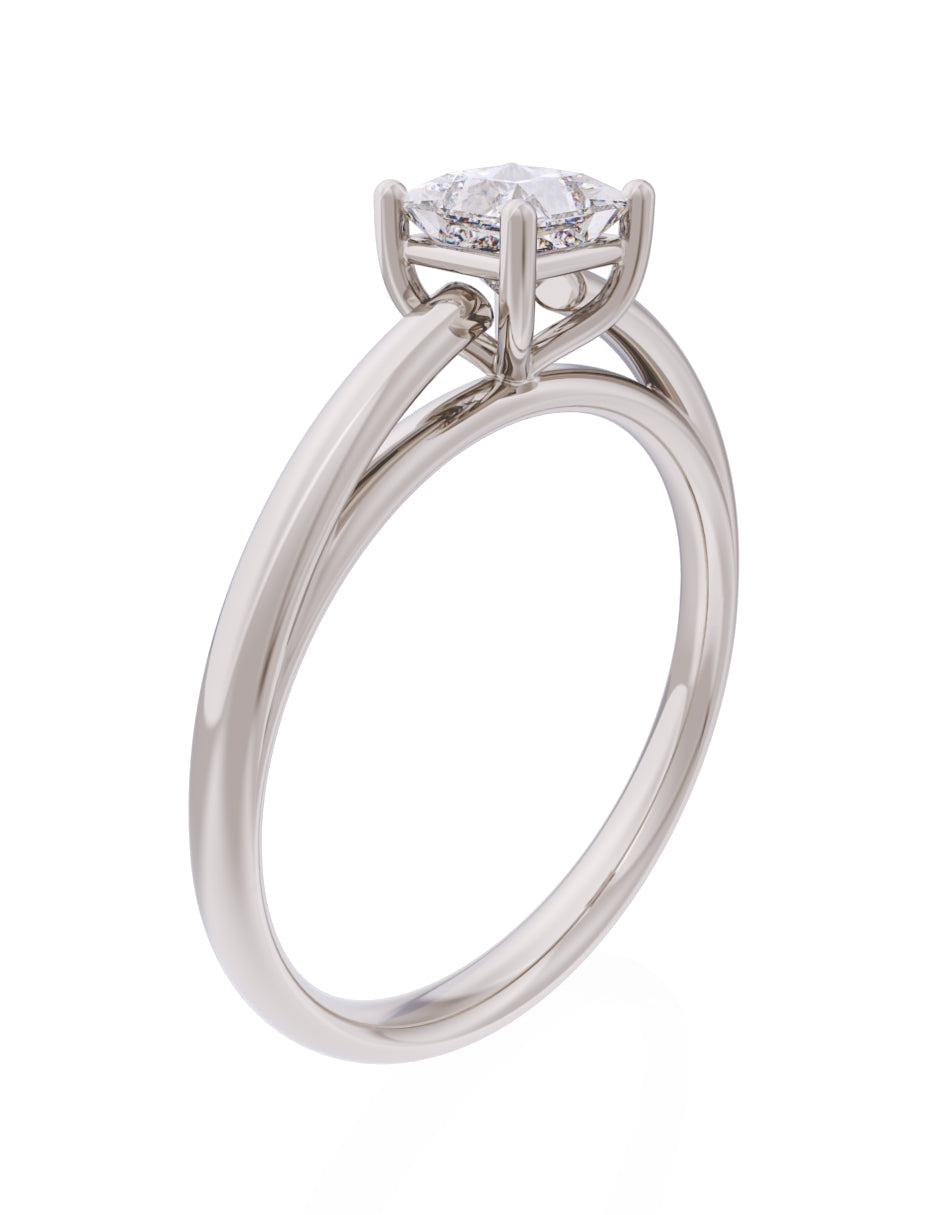 Anillo de Compromiso Eternidad de Oro 14k Zirconia Z8564-5