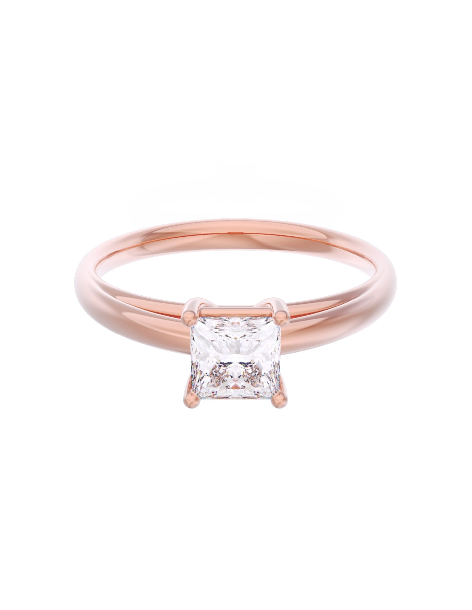 Anillo de Compromiso Eternidad de Oro 14k Zirconia Z8564-6