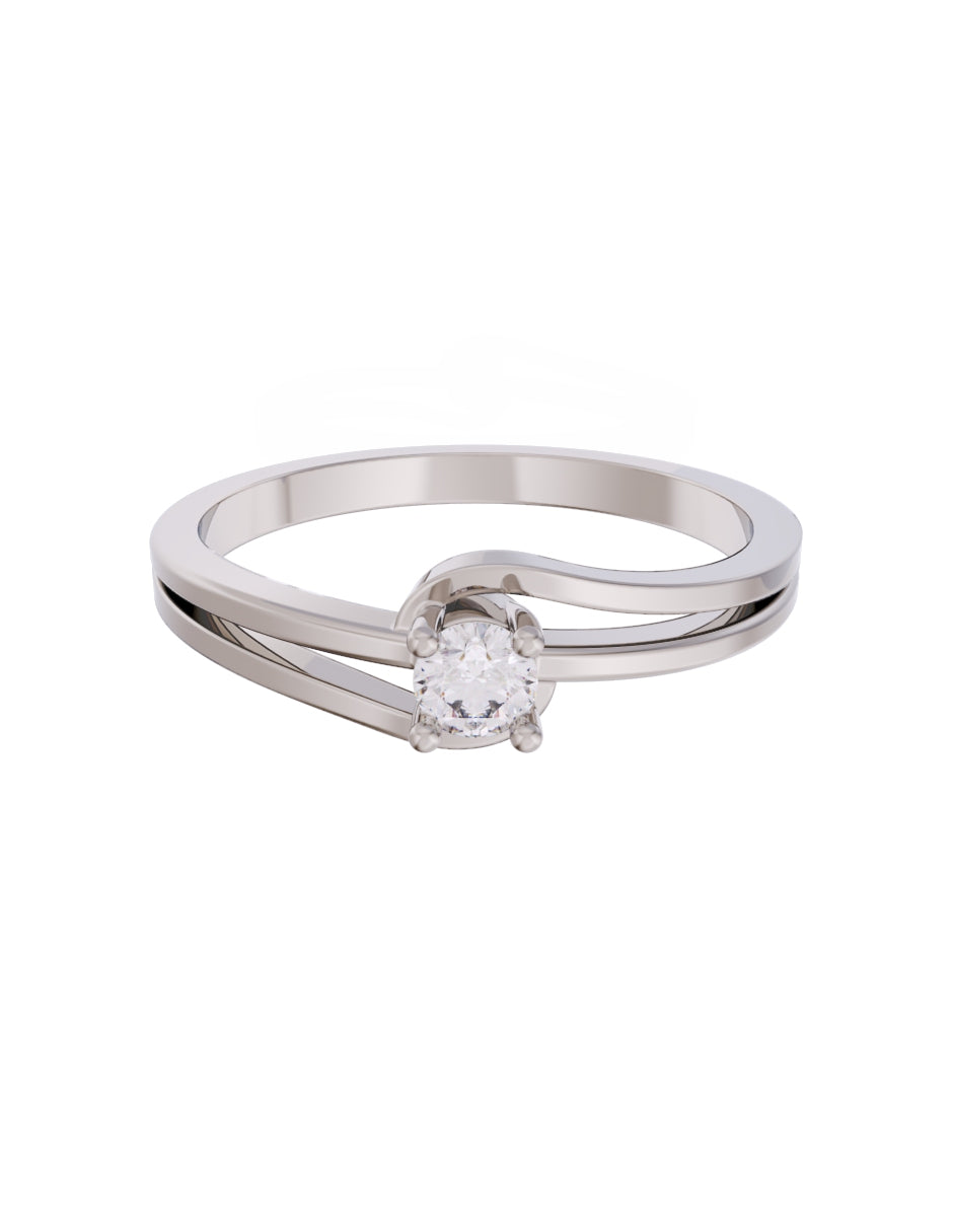 Anillo de Compromiso Eternidad de Oro 14k Zirconia Z8566-3