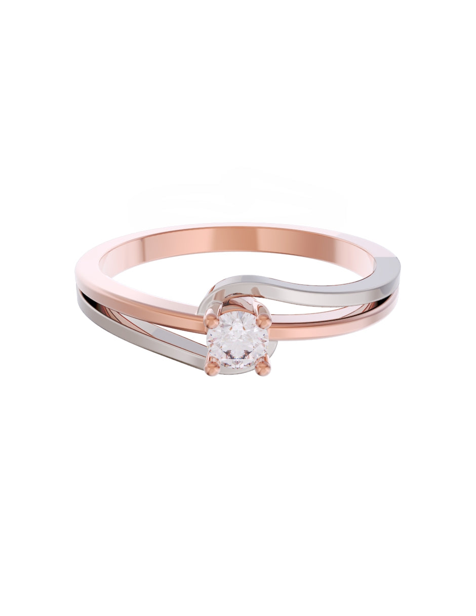 Anillo de Compromiso Eternidad de Oro 14k Zirconia Z8566-7