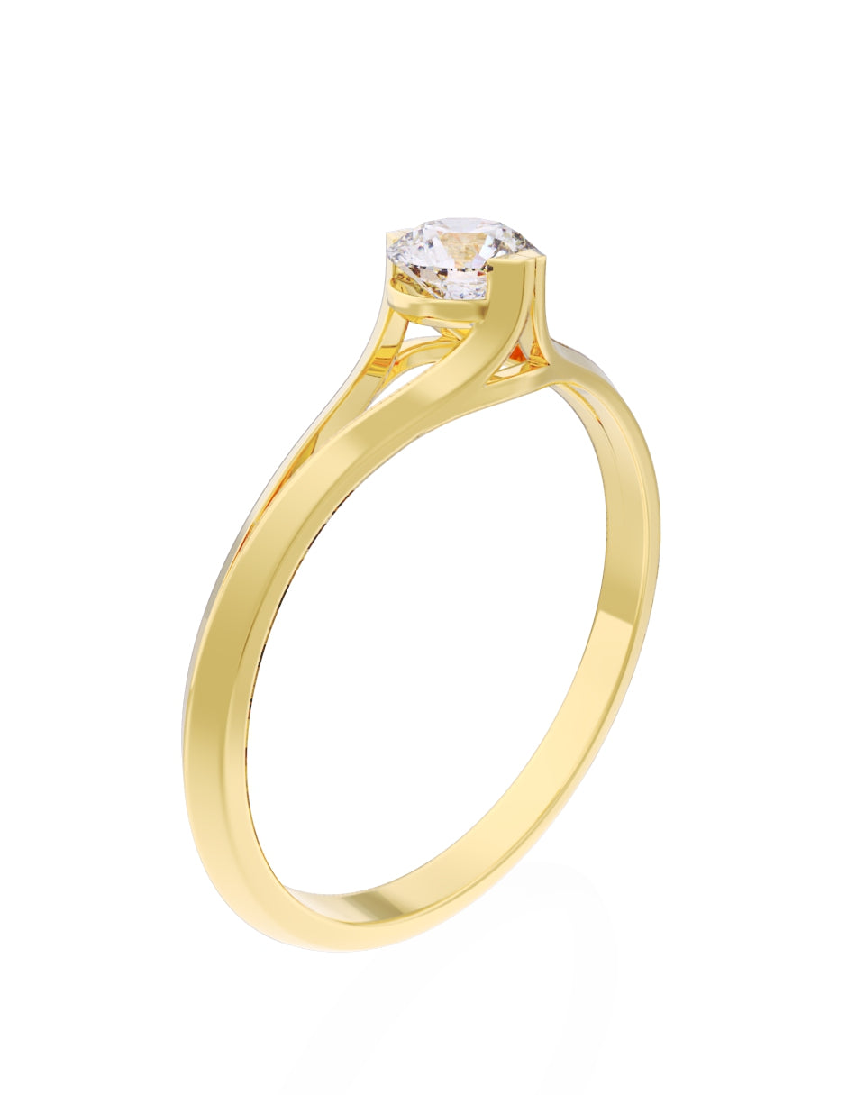 Anillo de Compromiso Eternidad de Oro 14k Zirconia Z8569-2
