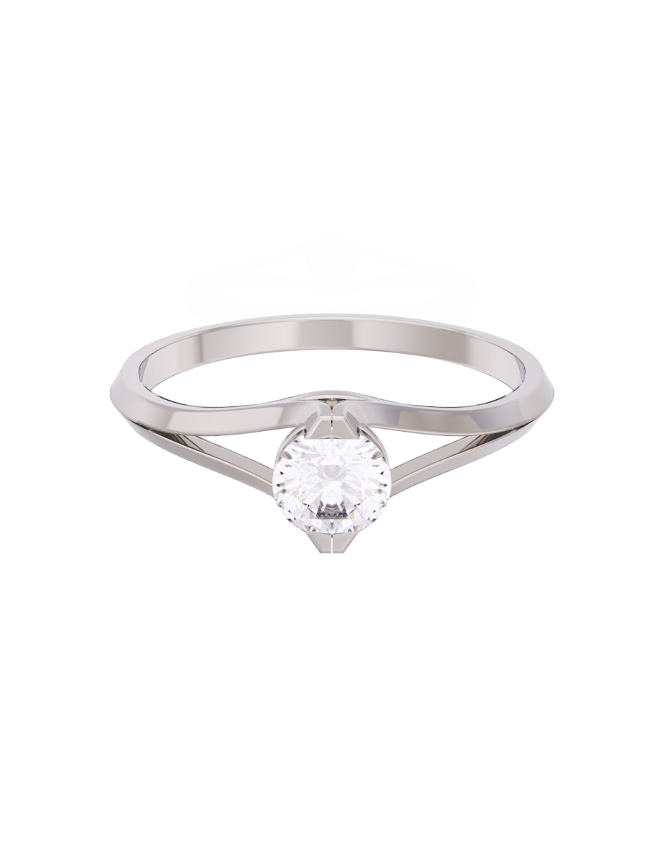 Anillo de Compromiso Eternidad de Oro 14k Zirconia Z8569-3