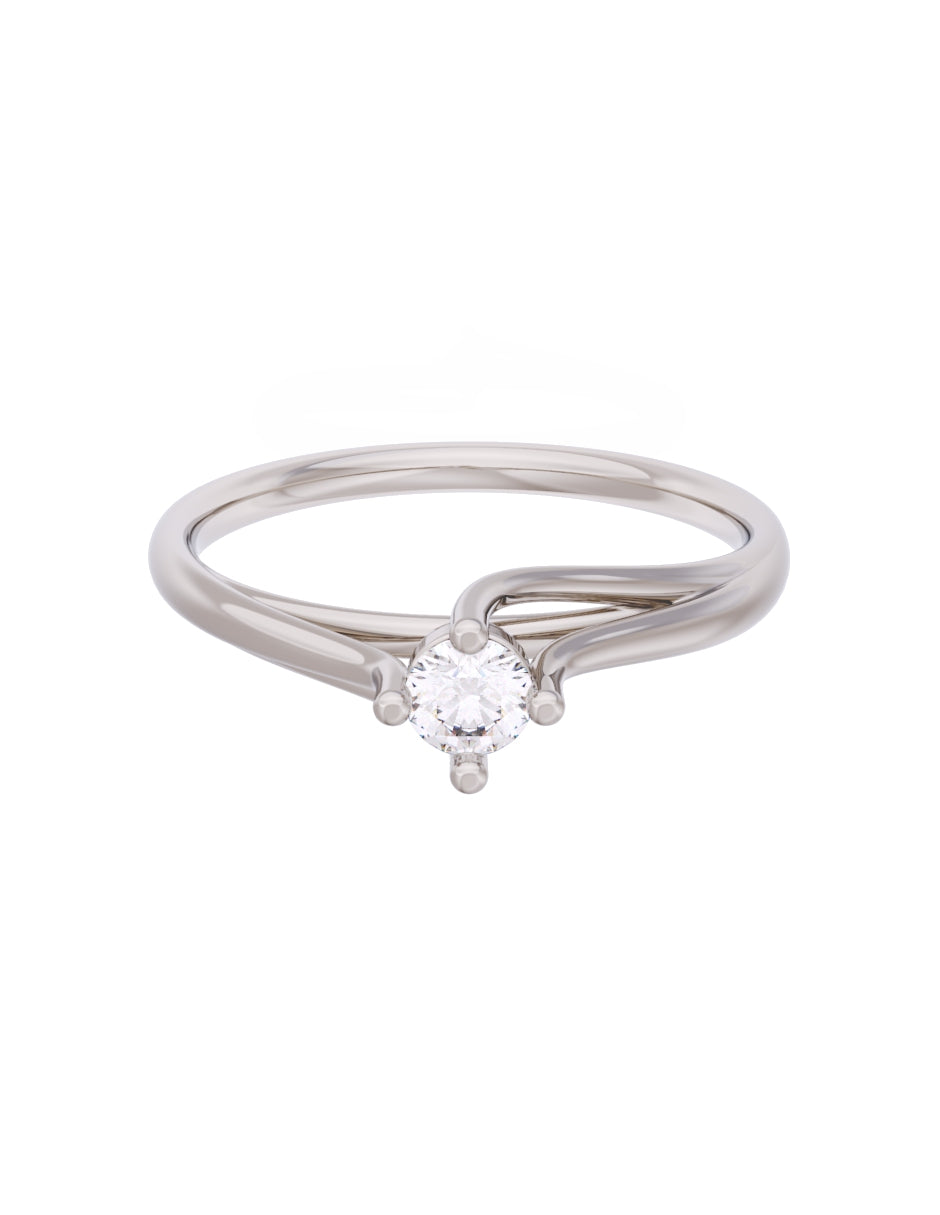 Anillo de Compromiso Eternidad de Oro 14k Zirconia Z8571-3